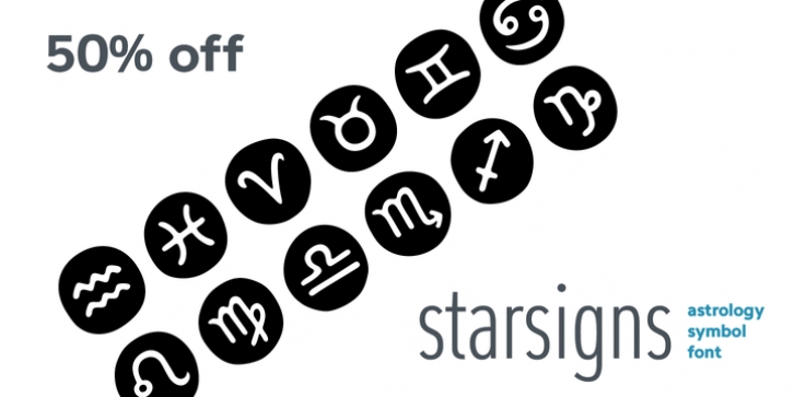 Starsigns font preview