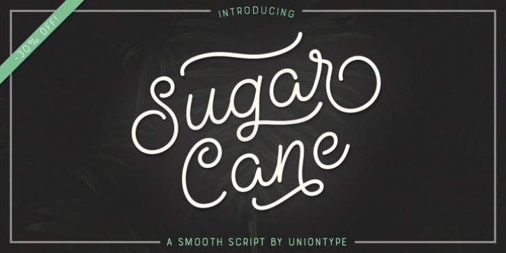 UT Sugar Cane font preview