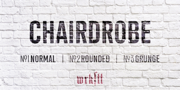 Chairdrobe font preview