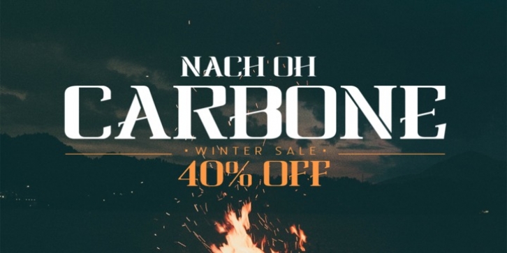 NOh Carbone font preview