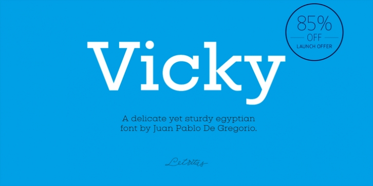 Vicky font preview