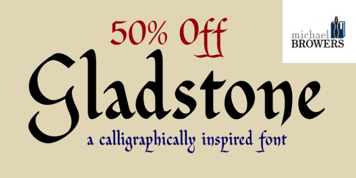 Gladstone font preview