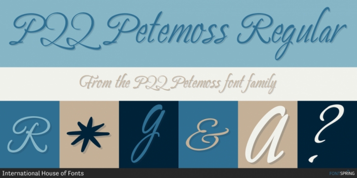 P22 Petemoss font preview