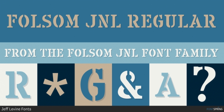 Folsom JNL font preview