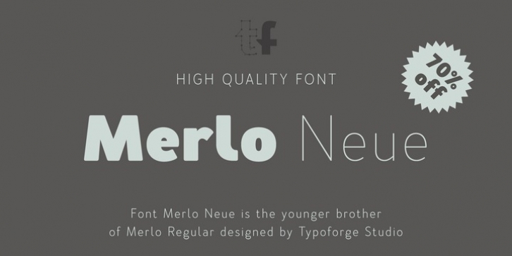 Merlo Neue font preview