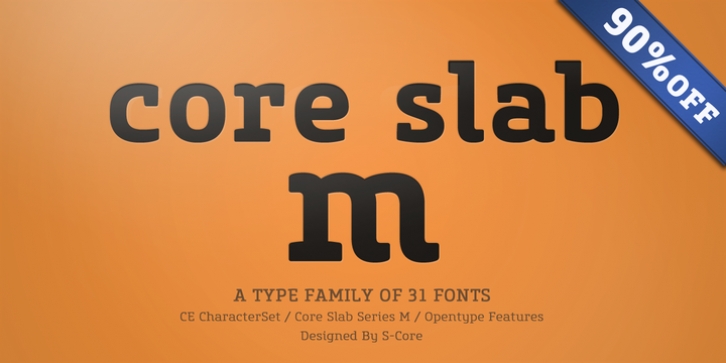 Core Slab M font preview