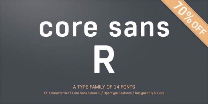 Core Sans R font preview
