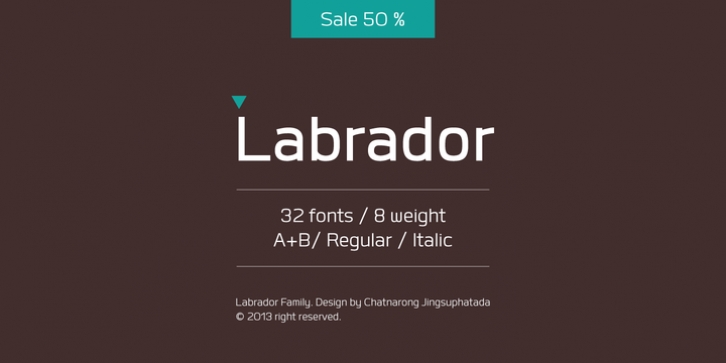 Labrador font preview