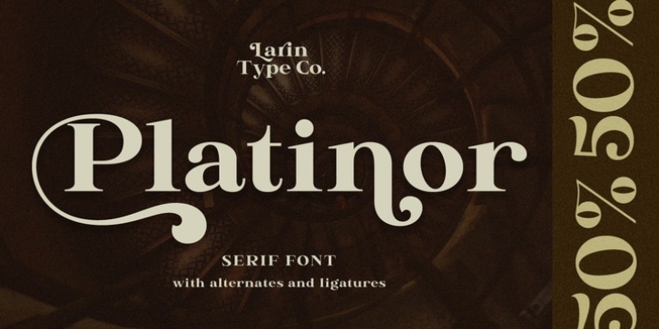 Platinor font preview