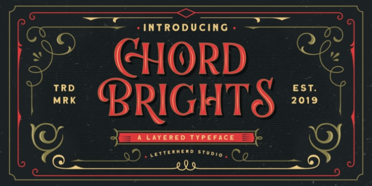 Chord Brights font preview