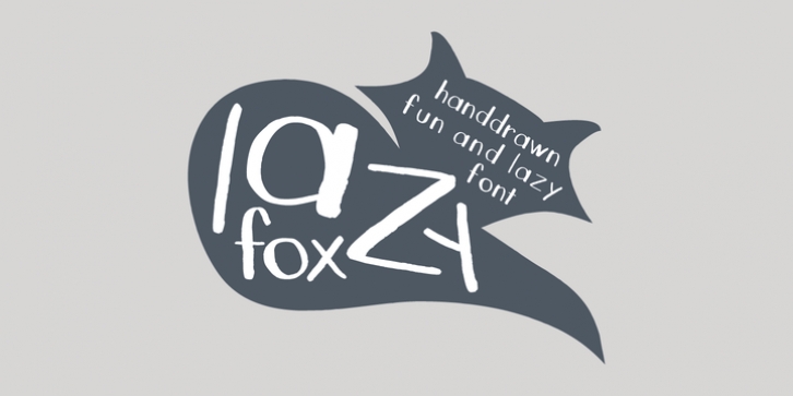 Lazy Fox font preview
