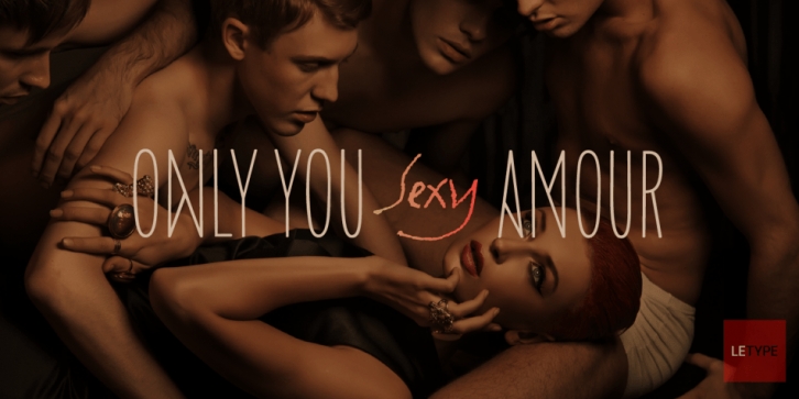 Only You Sexy font preview