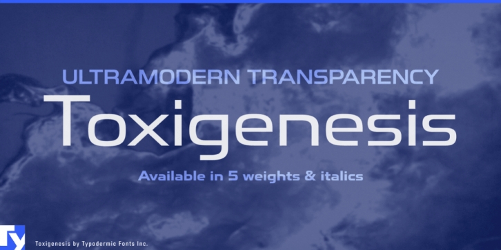 Toxigenesis font preview