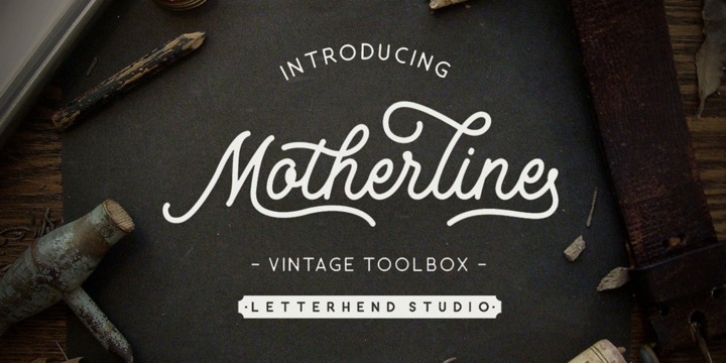 Motherline font preview