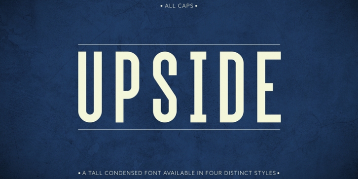 Upside font preview