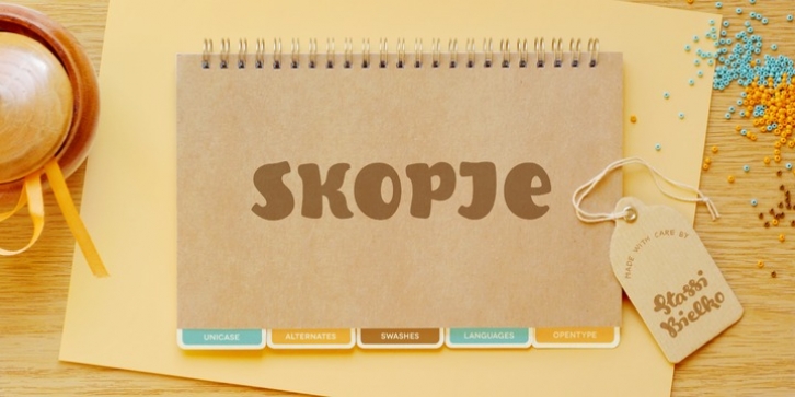 Skopje font preview