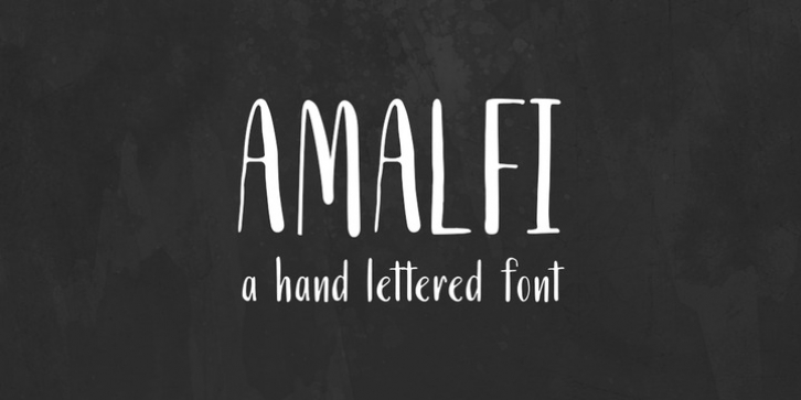 Amalfi font preview
