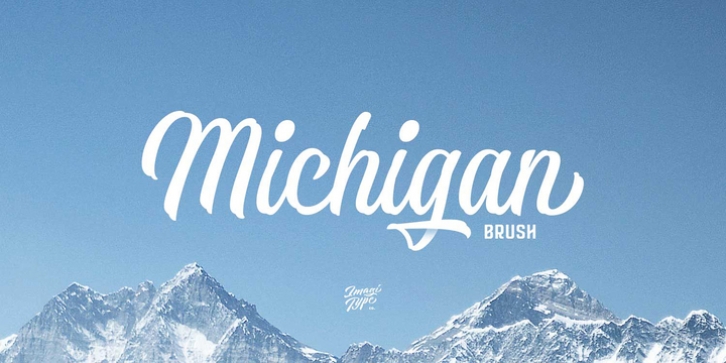 Michigan Brush font preview