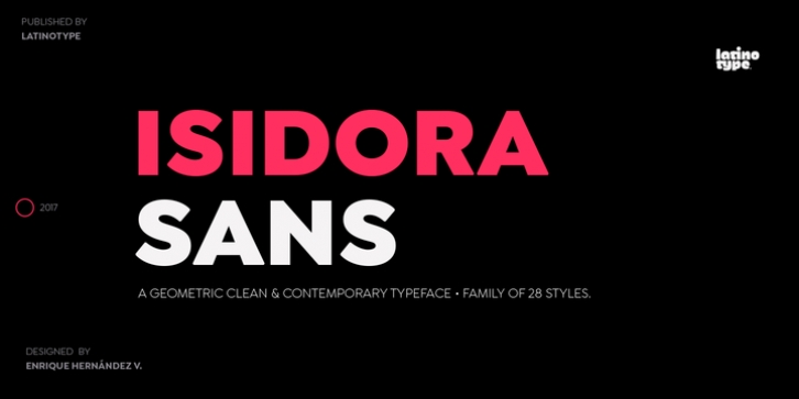 Isidora Sans font preview