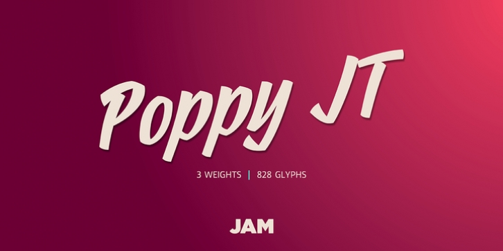 Poppy JT font preview