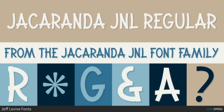 Jacaranda JNL font preview