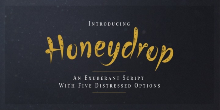 Honeydrop font preview