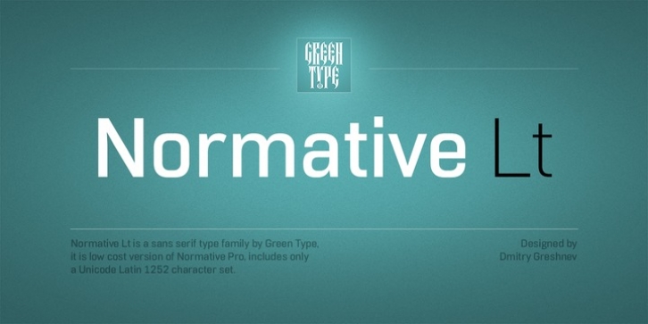 Normative Lt font preview
