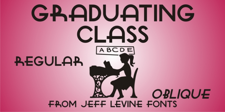 Graduating Class JNL font preview