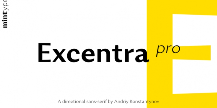 Excentra Pro font preview