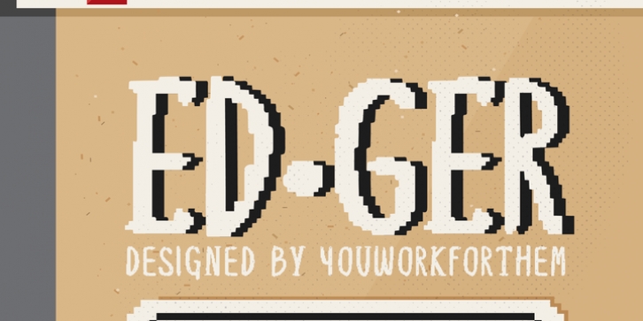 YWFT Edger font preview