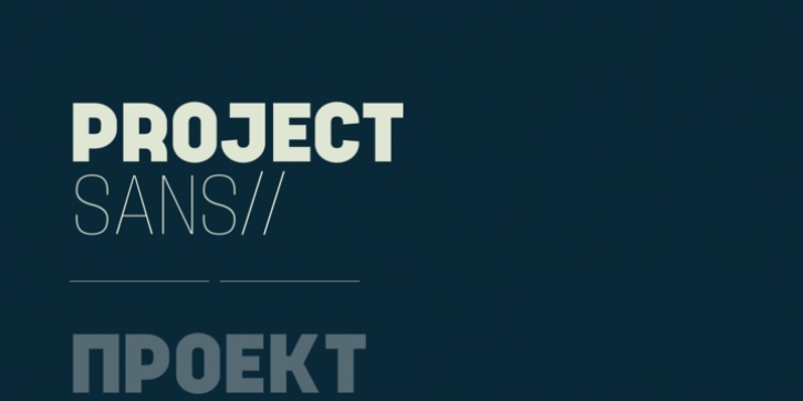 Project Sans font preview