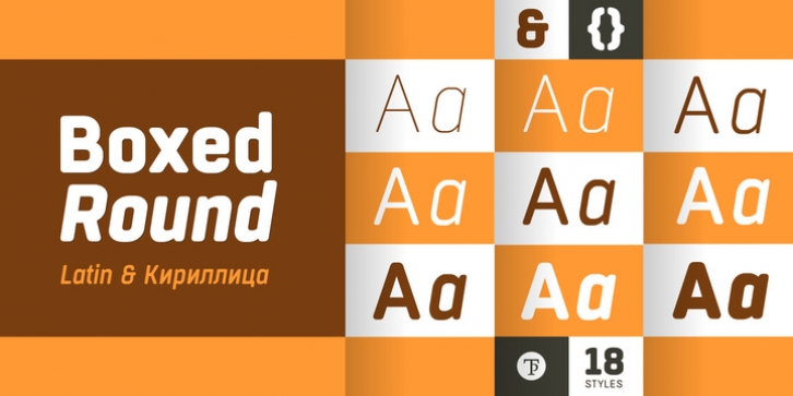 Boxed Round font preview