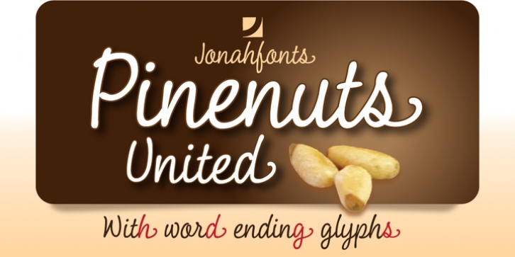 Pine Nuts United font preview