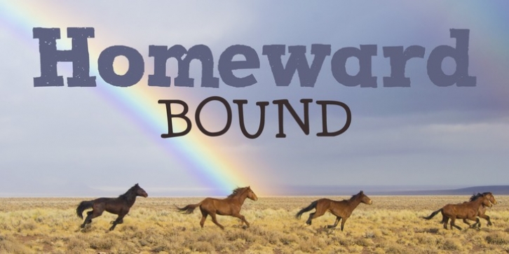 Homeward Bound font preview
