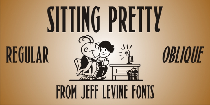 Sitting Pretty JNL font preview