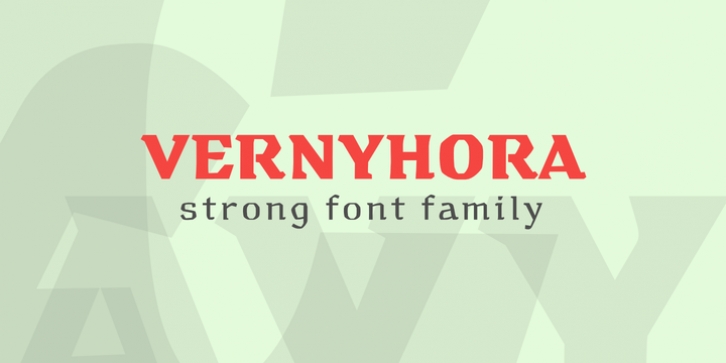 Vernyhora font preview