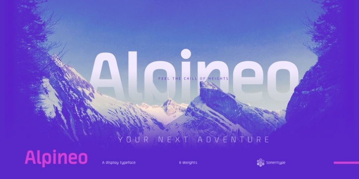 Alpineo font preview