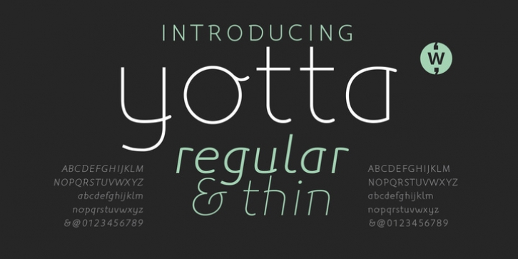 Yotta font preview