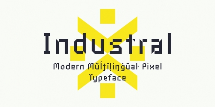 Industral font preview