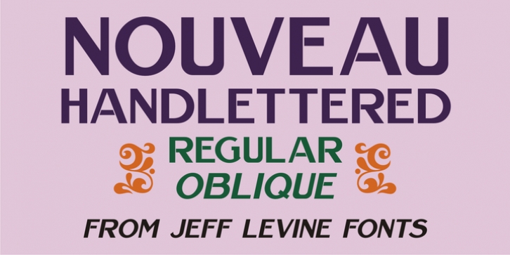 Nouveau Handlettered JNL font preview