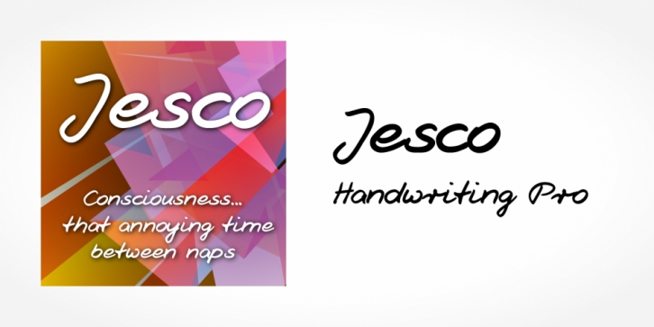 Jesco Handwriting Pro font preview