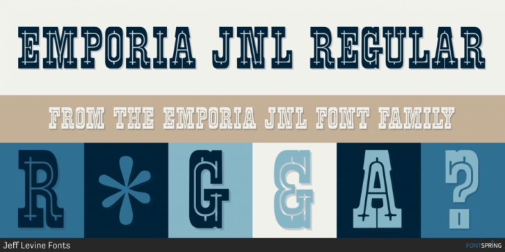 Emporia JNL font preview