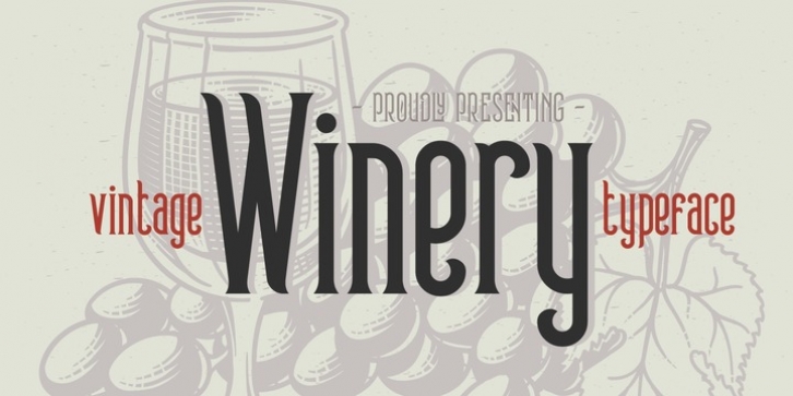 Winery font preview
