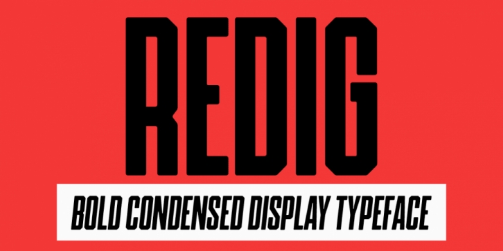 Redig font preview