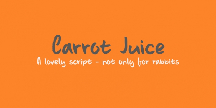 Carrot Juice font preview