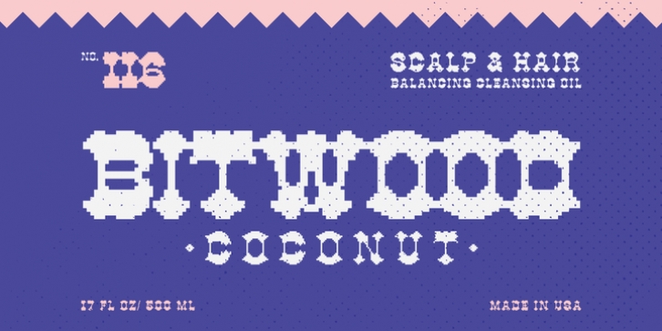 YWFT Bitwood font preview