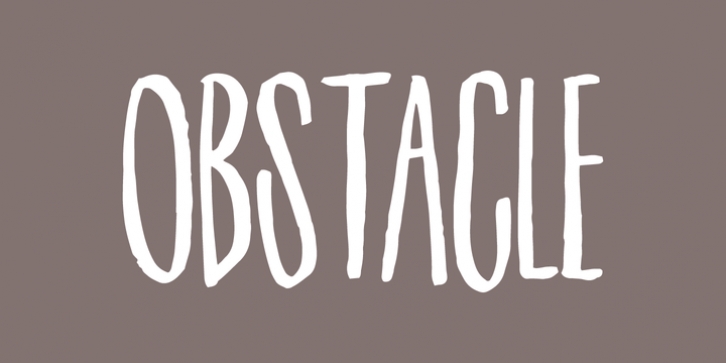 Obstacle font preview