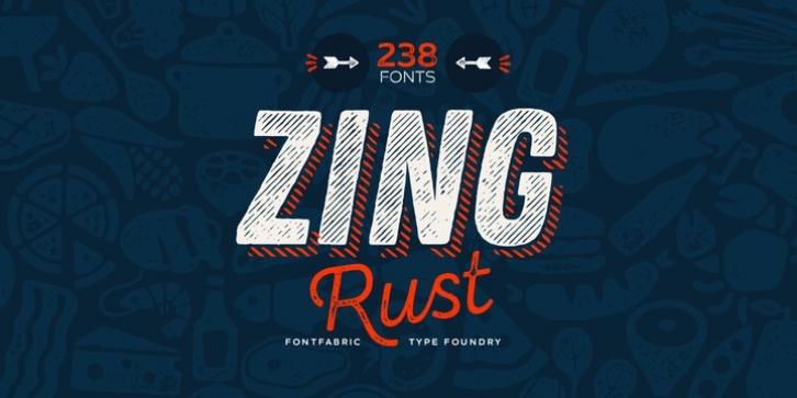 Zing Rust font preview