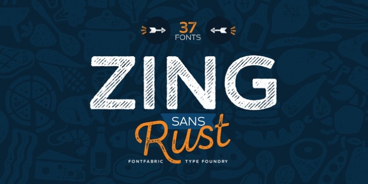 Zing Sans Rust font preview