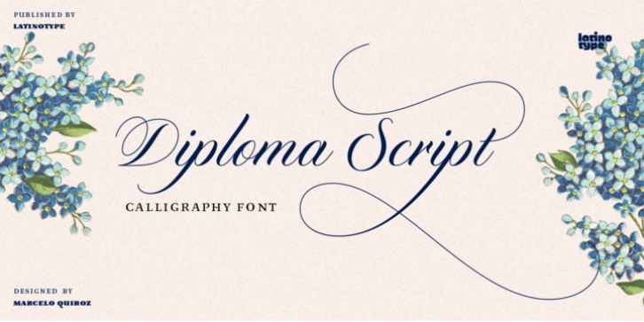 Diploma Script font preview